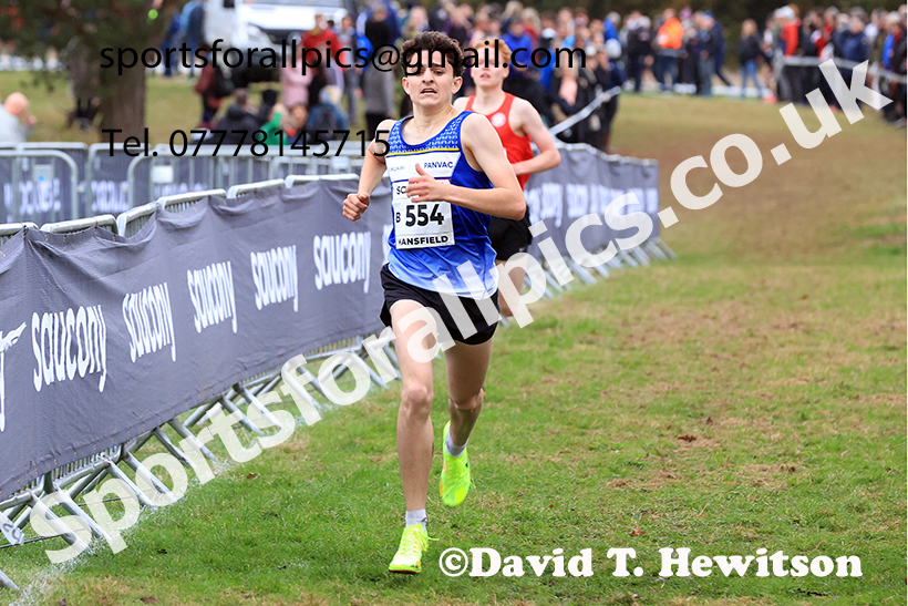 Junior Mens 2024 National Cross Country Relays, Berry Hill Park, Mansfield.   Photo: David T. Hewitson/Sports for All Pics